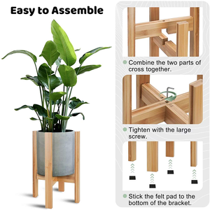 Bán Hàng Trực Tiếp Từ Trung Quốc Nhà Máy Tráng Men Hoàn Thiện Bằng Gỗ Vườn Hoa Nhân Tạo Hiển Thị Giá Cho Hoa - Product Image 6