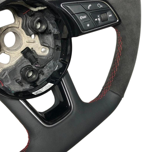 Volante Personalizado de Cuero y Gamuza para <span class=keywords><strong>Audi</strong></span> <span class=keywords><strong>A5</strong></span> S5 A4 S4 <span class=keywords><strong>RS3</strong></span> B9 RS, Volante de Fibra de Carbono - Product Image 5