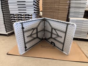 Offre Spéciale <span class=keywords><strong>8</strong></span> <span class=keywords><strong>personnes</strong></span> Banquet durable robuste Banquet de mariage en plein air HDPE Long 6 pieds <span class=keywords><strong>Table</strong></span> et chaise pliantes - Product Image 6