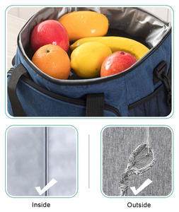 Высококачественная изолированная сумка для пикника, большая емкость, Экологичная Портативная сумка для покупок, сумка для еды с теплоизоляцией, большая сумка-холодильник - Product Image 2