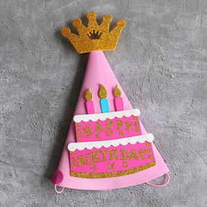 Nouvelles fournitures de fête d'<span class=keywords><strong>anniversaire</strong></span> pour enfants <span class=keywords><strong>EVA</strong></span> chapeau d'<span class=keywords><strong>anniversaire</strong></span> décoration de gâteau de fête chapeau de couronne - Product Image 5