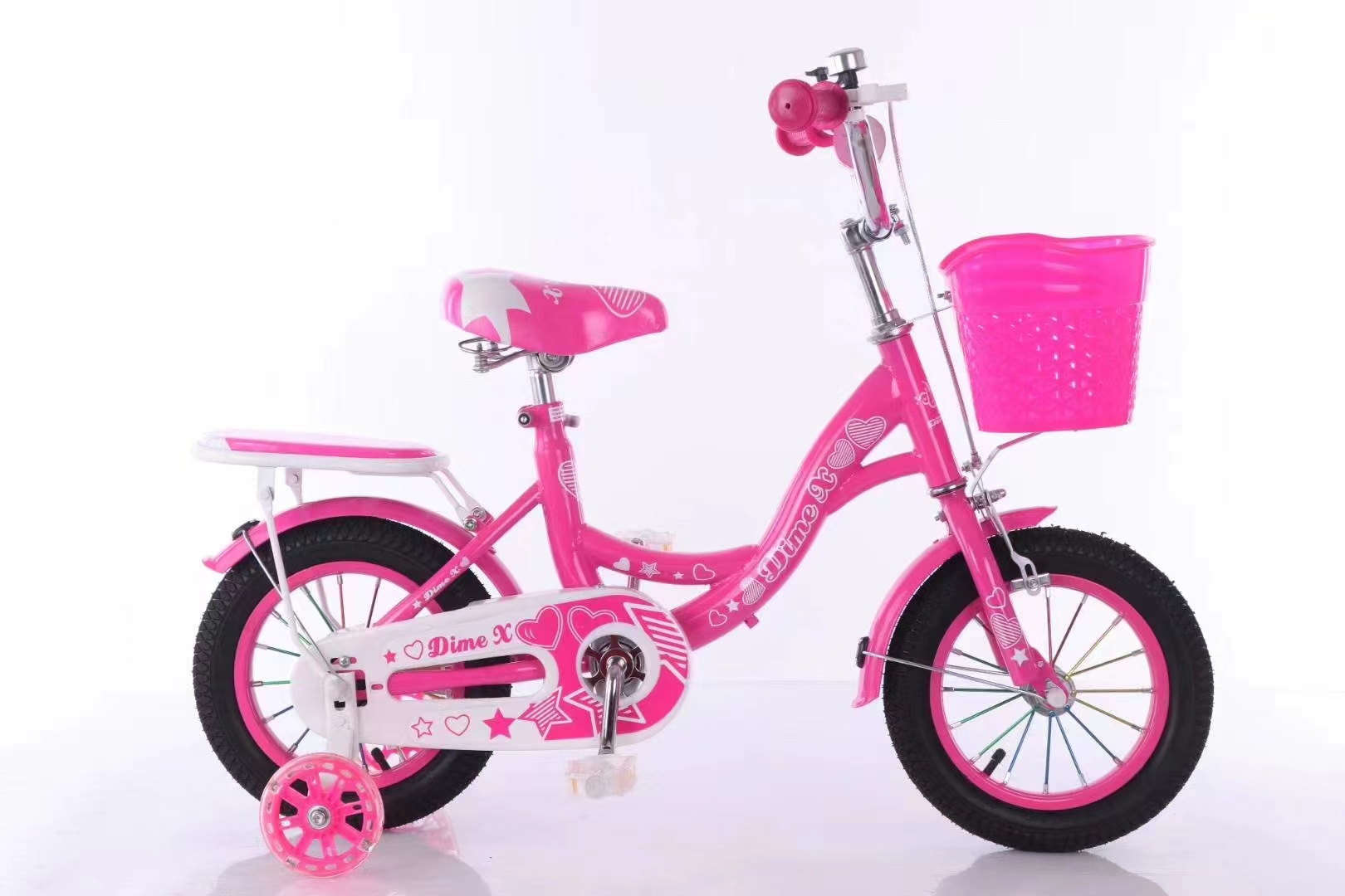 12インチチャイルドガールMTBプリンセス折りたたみ自転車/四輪