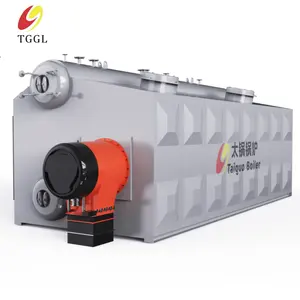 Double-barrel steam boiler adopts membrane water wall with high safety and high thermal efficiency