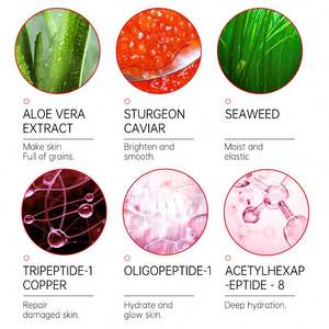 Masque de cou en coton à base de plantes OEM avec hexapeptides pour les soins de la peau en V raffermissant anti-rides - Product Image 6