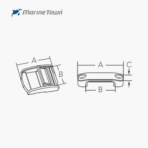 New Cargo Tie Down with Stainless Steel 316 Buckle and Nylon <b>Webbing</b> - Product Image 3