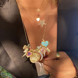 Collar <span class=keywords><strong>de</strong></span> Gargantilla al por Mayor Gemnel, Collares <span class=keywords><strong>de</strong></span> Oro Real, Joyería <span class=keywords><strong>de</strong></span> Plata 925 con Colgante <span class=keywords><strong>de</strong></span> Moneda del Castillo <span class=keywords><strong>de</strong></span> la <span class=keywords><strong>Reina</strong></span> - Product Image 6