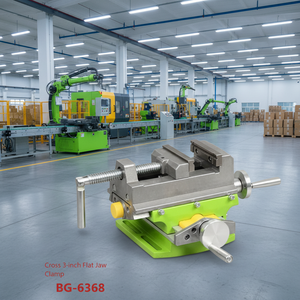 Table de travail multifonctionnelle en alliage d'aluminium 2-en-1 avec mèche de fraisage et de perçage, base pivotante et table croisée miniature - Product Image 1