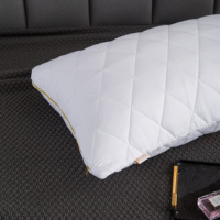 Taie d'oreiller respirante et imperméable 100 % coton, motif cœur tissé matelassé, style vintage, personnalisable, gravée au laser, pour hôpital