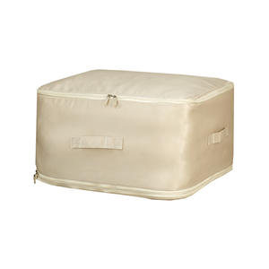 Sac de rangement pour couette en coton, rectangulaire, durable, organisateur de vêtements, couleur gris ultra, taille moyenne et grande, boîte de compression sous vide - Product Image 3