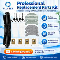 Pièces de rechange pour aspirateur robot compatibles avec Proscenics M7 Pro M8 Pro, kit de filtres, brosse latérale et brosse principale