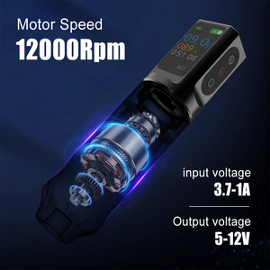 Máquina de <span class=keywords><strong>Tatuar</strong></span> Inalámbrica Tipo Pen <span class=keywords><strong>Rotativa</strong></span> a Batería con Carrera Ajustable de 2.7-4.5mm y Aguja Desechable de Metal, 1 Unidad - Product Image 5