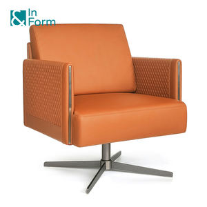 Ghế Sofa đơn da thật cao cấp thiết kế Ý, dành cho phòng giám đốc, CEO, quản lý VIP, phòng chờ văn phòng. - Product Image 1