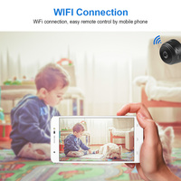 Kamera CCTV Mini 1080P Nirkabel WIFI dengan Sensor CMOS A9 Deteksi Gerakan Penyimpanan Kartu SD untuk Penggunaan di Kamar Bayi/Dalam Ruangan