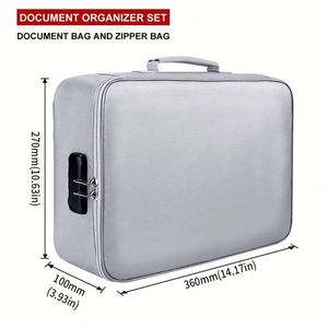 Bolsa Ignífuga de Silicona de Gran Capacidad, Impermeable, para Guardar Pasaportes y Documentos, Resistente a Altas Temperaturas - Product Image 2