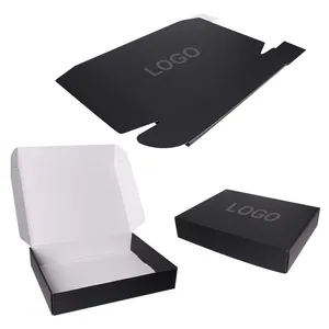 Eco-Friendly Price Clothing Cosmetic Gift Flat Mailer Box Logo Underwear Packaging Folder Stamping Embossing Matt Lamination