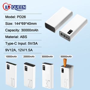 Batterie externe rechargeable avec logo personnalisé, double port USB, charge rapide, 10000 mAh, 20000 mAh, 30000 mAh, type C, pour téléphone portable - Product Image 2