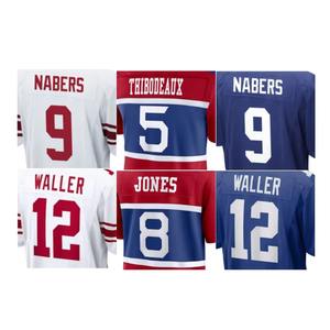 Taille XL personnalisé Football américain formation uniforme respirant Polyester Jersey chemises imprimé drapeau numéro modèles vêtements de sport - Product Image 1