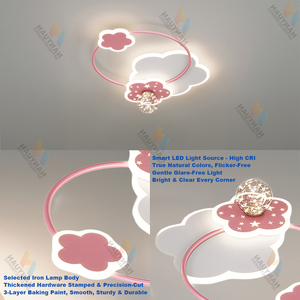 3 Color Temperature Acrylic Kids Ceiling Light Eye-Caring Anti-Blue LED <strong>Lamp</strong> for Baby Nursery Living Room &amp; <strong>Bedroom</strong> - Product Image 5