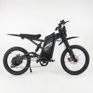 Vélo de montagne électrique en alliage d'aluminium noir 48V30AH, vélo tout-terrain, suspension intégrale, frein à disque hydraulique - Product Image 1