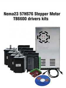 57hs76 3004 NEMA 23 Stepper Motor Set 2nm 2-giai đoạn NEMA 23 Stepper Motor và trình điều khiển TB6600 Kit - Product Image 2