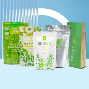 Resealable Kraft Paper Laminated Aluminum Foil Plastic Bags/Tea/Coffee/Food Package For Packaging