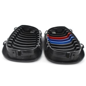 Parrilla Tricolor Edición M en Negro Brillante para BMW E46 320Ci 325Ci 328Ci, para Mejora de Parachoques, Plástico ABS - Product Image 3