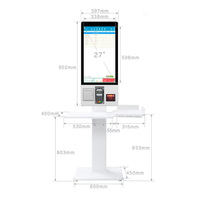 Kiosco de Autoservicio para Restaurantes, Montado en la Pared, con Pantalla Táctil Capacitiva, Sistema Operativo Windows/Android, CPU Intel I5