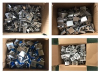 Ventes chaudes de pinces d'extrémité de montage de panneaux solaires en aluminium pour modules photovoltaïques, structure de support de montage solaire