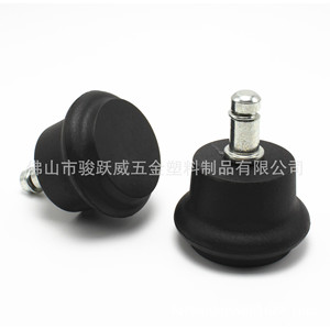 Furniture Casters Rigid 50mm Black Reinforced With <b>Spring</b> <b>Clips</b> For Office Chair - Product Image 2