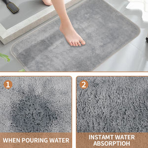 Logotipo moderno personalizado impreso antideslizante barato pie impermeable alfombra para suelo de alfombra - Product Image 5