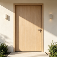 Puerta Interior Moderna Minimalista de PVC, Impermeable, con Panel Multicapa, para Proyectos de Acabado Inmobiliario