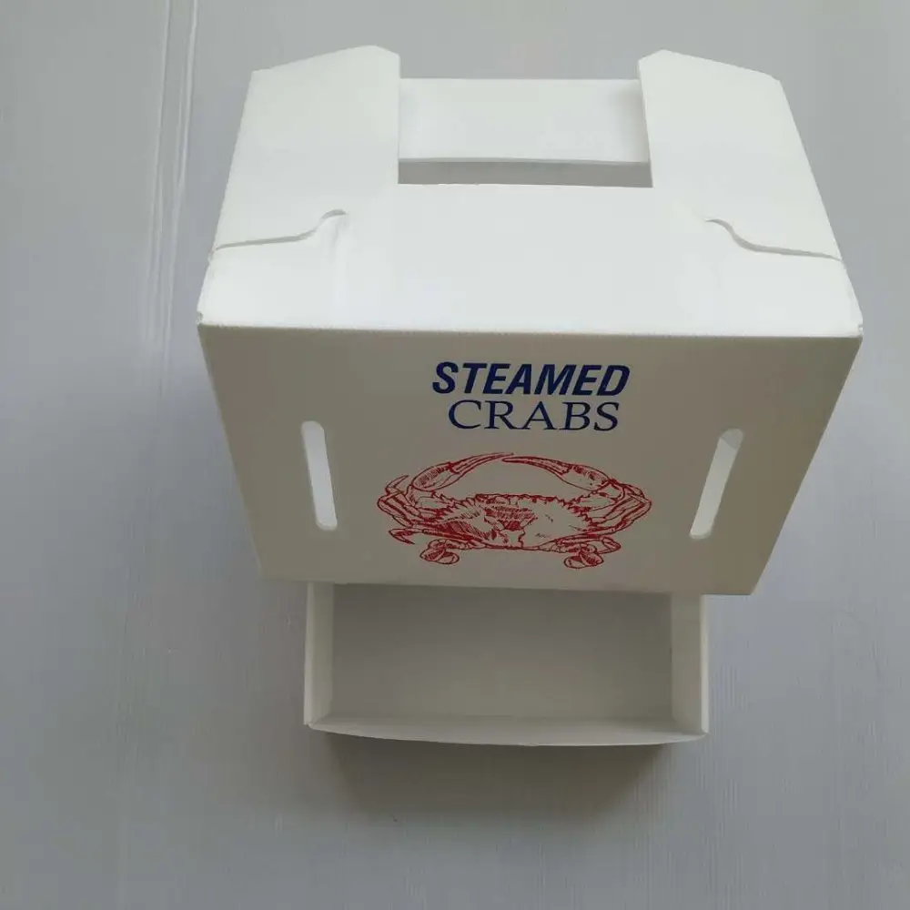 झींगा पैकेजिंग बॉक्स मछली प्लास्टिक नालीदार बॉक्स पीपी सीप पैकिंग ट्रे निविड़ अंधकार बॉक्स