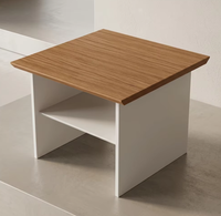 Table de réception de bureau moderne minimaliste écologique à hauteur réglable, plateau en bois E1 ignifuge en mélamine