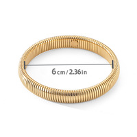 Bracelet minimaliste en acier inoxydable Resoul, extensible, style rétro, étanche, bijoux vintage tendance pour femmes