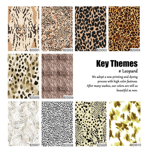 Impreso personalizado 180gsm 4 vías tela de satén elástico Popular último patrón de diseño de leopardo para mujer género Spandex - Product Image 2