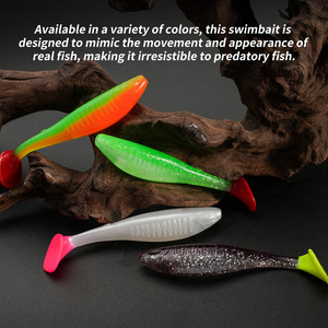 Señuelo Artificial de Plástico Blando TPR, Flotante, Cola en <span class=keywords><strong>T</strong></span>, 8cm, 7 Piezas/Paquete, ZMAN Lure Paddle POPTPR, Anzuelos para Pescado Espina Dura/Trucha - Product Image 4