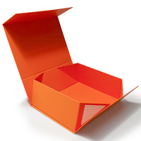 Neue Selbstklebende Stanzkarton-Geschenkbox in Grau, Rechteckig und Faltbar für Kleidung und Schuhe, Platzsparende Verpackung, Pure Brand