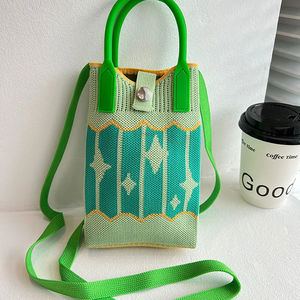 Sac à main tricoté pour téléphone portable, mini sac à bandoulière en forme de cœur pour femme, sac à main d'amour, pochette et sac à main - Product Image 6