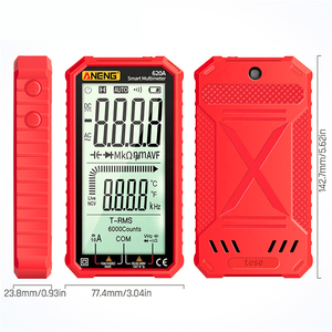 สำหรับ 620A หน้าจอ LCD มัลติมิเตอร์แบบดิจิตอล 6000 นับ 600V AC/DC 10A เครื่องทดสอบแรงดันไฟฟ้าความละเอียดสูงพร้อมเสียงเตือน - Product Image 3