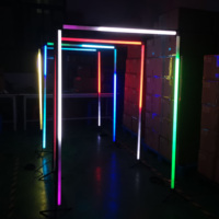 Fabricante profesional Tubos de neón Fondo de pie Led Marco gigante Camino DE BODA Túnel Luces para eventos