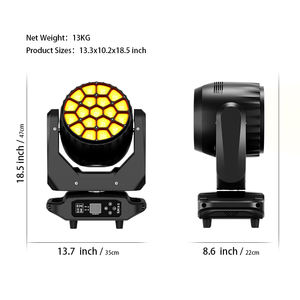 Stock US, livraison gratuite, 19x20w, 4 en 1, RGBW, tête mobile Bee Eye, CTO, mode AUTO MANUEL, éclairage de scène pour discothèque, fête, club - Product Image 3