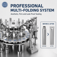 Machine de remplissage et de scellage semi-automatique professionnelle pour tubes en aluminium de crème cosmétique et de colle