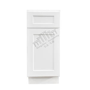 KCMA Kitchen Cabinets for Apartment Vietnam Factory Direct Wholesale USA Standard 15"W X 34.5"H X 24"D <b>White</b> Shaker Cabinets - Product Image 2