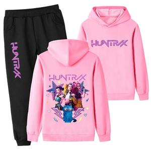 เสื้อฮู้ดพิมพ์ลาย 3 มิติ ลาย K-Pop Demon Hunters สุดฮิต แบบสั่งทำได้ ชุดเสื้อและกางเกงวอร์มแฟชั่นลำลองสปอร์ต - Product Image 2