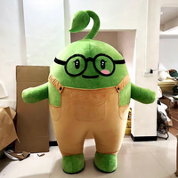 Guangzhou plaisir CE personnalisé gonflable vert graine poupée ensemble mignon dessin animé plantes adulte fête mascotte Costume