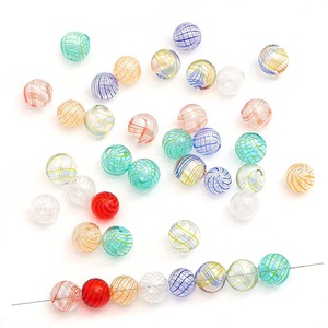 Cuentas de vidrio huecas Memory de 14 mm de diámetro con orificio de 2 mm, cuentas dispersas para accesorios de fabricación de joyería DIY - Product Image 5