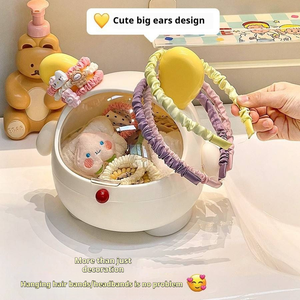 Hot Selling Hair Clip <strong>Storage</strong> <strong>Box</strong> Bathroom Hair <strong>Tie</strong> and Hair Band Jewelry <strong>Storage</strong> <strong>Box</strong> for Table - Product Image 3