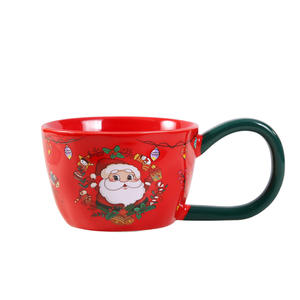 Tazas de Cerámica con Diseño de Santa Claus, Lindas para la Víspera de Navidad y como Regalo Navideño, de Alta Calidad Estética - Product Image 1