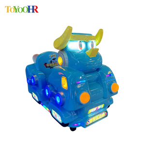 Macchina da gioco elettronica per bambini a gettoni, con auto a dondolo 3D in fibra di vetro per interni - Product Image 4