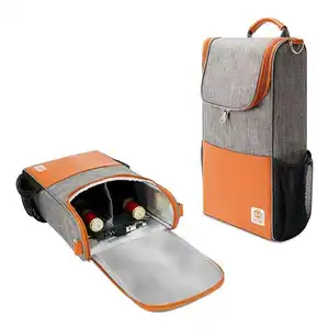 Logo personalizzato portatile grande borsa da Picnic borsa da vino borsa termica per alimenti pranzo termico borse termiche isolate per il commercio all'ingrosso